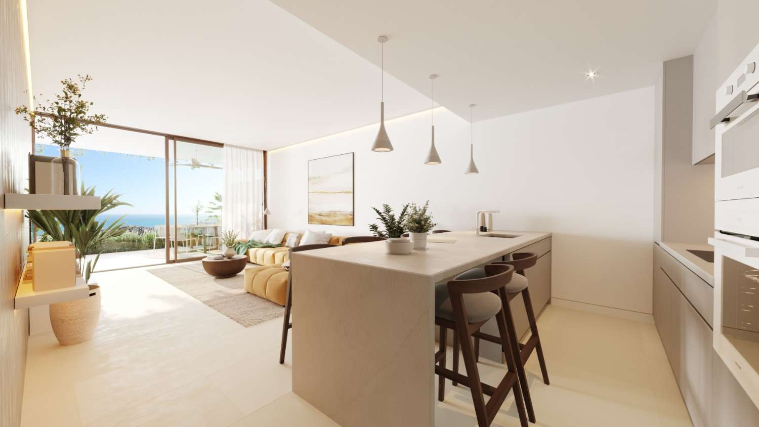 Modern Apartments with Panoramic Sea Views in the prestigious area of Higuerón, Benalmádena, El Higueron Fuengirola