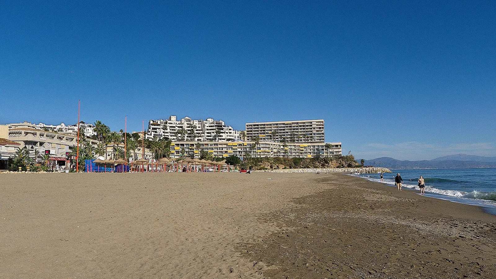 La Carihuela beach at Torremolinos