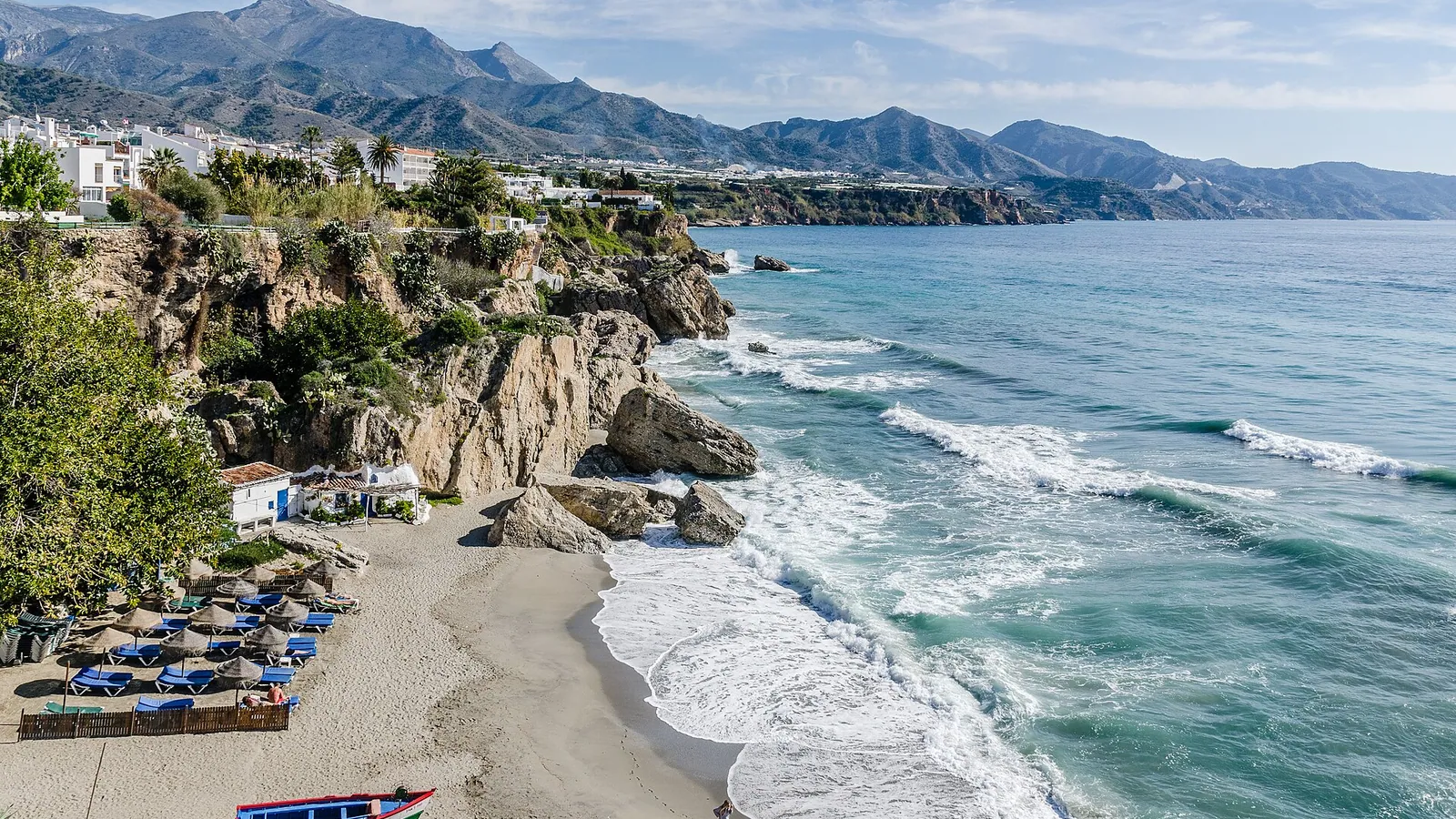 The view from the Balcón de Europa in Nerja