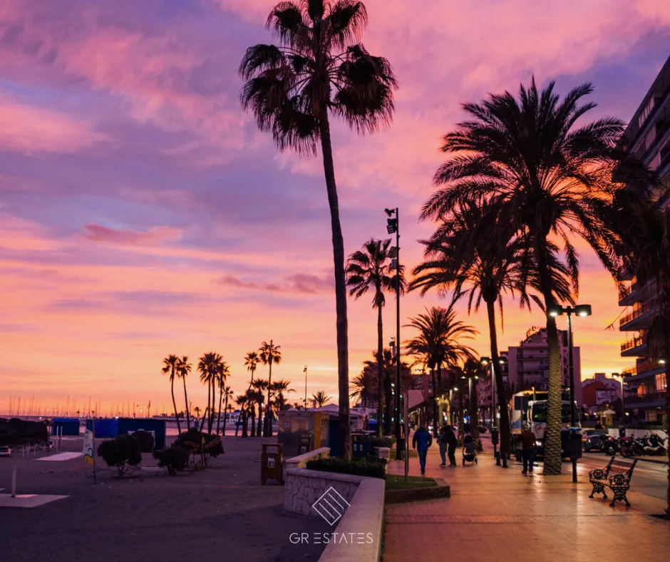 Paseo marítimo y playa de Fuengirola